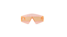 Load image into Gallery viewer, Gucci Fashion Show Dark Havana &amp; Crystal Mask Sunglasses/99MM
