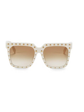 Load image into Gallery viewer, CELINE 55MM Studded Square Sunglasses
