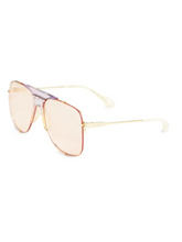 Load image into Gallery viewer, Gucci 63MM Aviator Sunglasses
