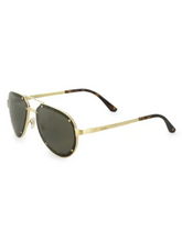 Load image into Gallery viewer, Cartier 60MM Aviator Titanium Sunglasses
