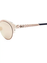 Load image into Gallery viewer, Dior Diorama Mini 54MM Mirrored Cat Eye Sunglasses
