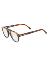 Load image into Gallery viewer, Tom Ford 49MM Round Blue Block Optical Glasses
