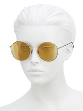 Load image into Gallery viewer, Bottega Veneta 57MM Round Intrecciato Motif Sunglasses

