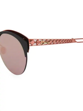Load image into Gallery viewer, Dior Diorama 55MM Rounded Clubmaster Sunglasses
