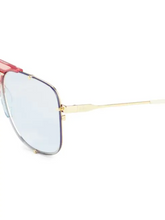 Load image into Gallery viewer, Gucci 63MM Aviator Sunglasses
