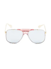 Load image into Gallery viewer, Gucci 63MM Aviator Sunglasses
