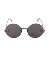 Load image into Gallery viewer, Alexander McQueen 62MM Round Faux Pearl Spider Sunglasses
