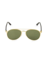 Load image into Gallery viewer, Cartier 56MM Goldtone Aviator Sunglasses
