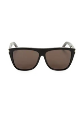 Load image into Gallery viewer, Saint Laurent 59MM Studded Square Sunglasses
