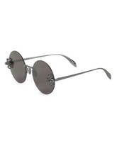 Load image into Gallery viewer, Alexander McQueen 62MM Round Faux Pearl Spider Sunglasses
