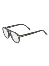 Load image into Gallery viewer, Tom Ford 49MM Round Blue Block Optical Glasses
