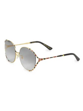 Load image into Gallery viewer, Gucci 59MM Cutout Sunglasses
