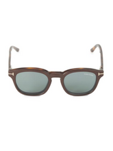 Load image into Gallery viewer, Tom Ford 49MM Square Blue Block Optical Glasses
