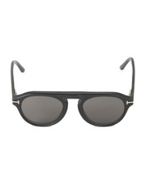 Load image into Gallery viewer, Tom Ford 49MM Round Blue Block Optical Glasses
