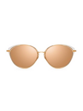 Load image into Gallery viewer, Linda Farrow 55MM Round Sunglasses
