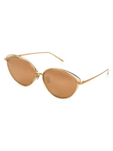 Load image into Gallery viewer, Linda Farrow 55MM Round Sunglasses
