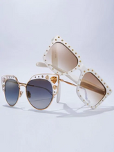 Load image into Gallery viewer, CELINE 55MM Studded Square Sunglasses
